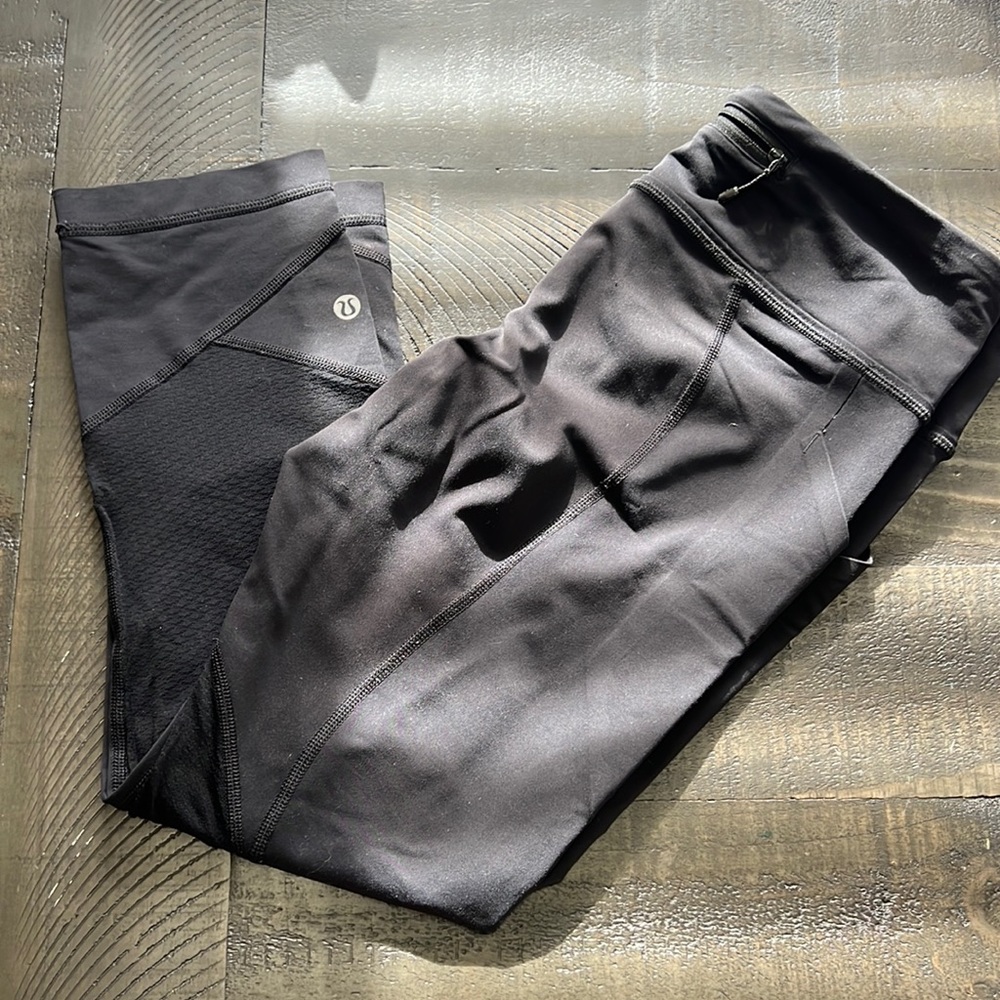 Lululemon black running tights